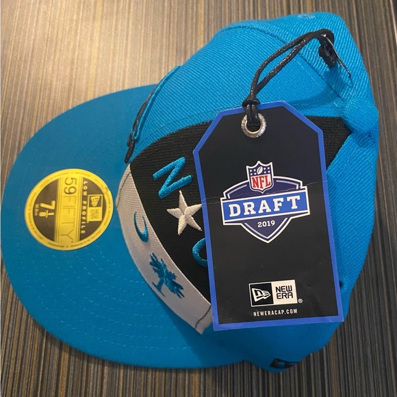 Carolina Panthers New Era 2019 Draft Hat | size 7 1/8 - Picture 1 of 5